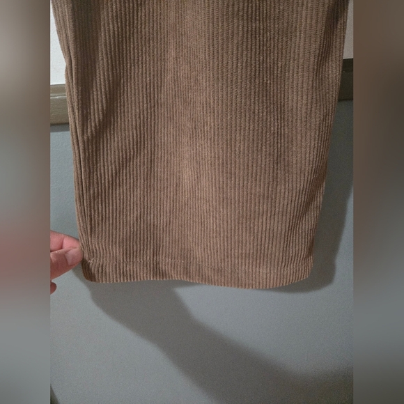 Halara Women’s Brown Corduroy Straight Trouser Pants Size XL Petite - Picture 7 of 7